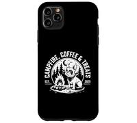 Café et friandises feu de Camp Bulldog français Camping Coque pour iPhone 11 Pro Max