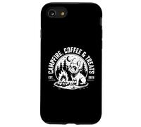 Café et friandises feu de Camp Bulldog français Camping Coque pour iPhone SE (2020) / 7/8