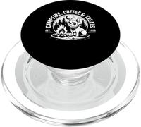 Café et friandises feu de Camp Bulldog français Camping PopSockets PopGrip pour MagSafe