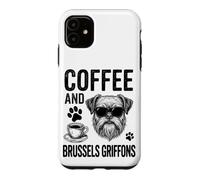 Café et Griffons de Bruxelles | Griffon Bruxellois Amusant Coque pour iPhone 11