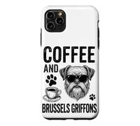 Café et Griffons de Bruxelles | Griffon Bruxellois Amusant Coque pour iPhone 11 Pro Max