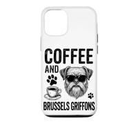 Café et Griffons de Bruxelles | Griffon Bruxellois Amusant Coque pour iPhone 12/12 Pro