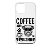 Café et Griffons de Bruxelles | Griffon Bruxellois Amusant Coque pour iPhone 12 Mini