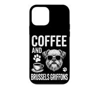 Café et Griffons de Bruxelles | Griffon Bruxellois Amusant Coque pour iPhone 12 Mini