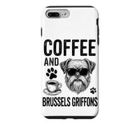 Café et Griffons de Bruxelles | Griffon Bruxellois Amusant Coque pour iPhone 7 Plus/8 Plus