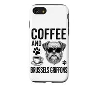 Café et Griffons de Bruxelles | Griffon Bruxellois Amusant Coque pour iPhone SE (2020) / 7/8
