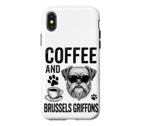 Café et Griffons de Bruxelles | Griffon Bruxellois Amusant Coque pour iPhone X/XS