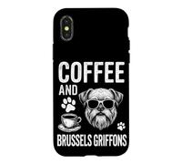 Café et Griffons de Bruxelles | Griffon Bruxellois Amusant Coque pour iPhone X/XS