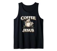 Café et Jésus Christian Faith Cadeau d'amant de caféine Débardeur