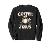 Café et Jésus Christian Faith Cadeau d'amant de caféine Sweatshirt