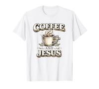 Café et Jésus Christian Faith Cadeau d'amant de caféine T-Shirt
