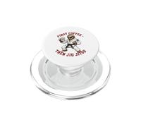 Café Et Jiu-Jitsu - Une Paresseux Rigolote Qui Aime Le Café PopSockets PopGrip pour MagSafe