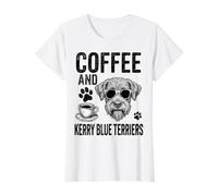 Café et Kerry Blue Terriers Funny Kerry Blue Terrier T-Shirt Graphique avec Valeur