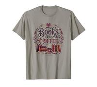 Café et Livres Lecture Confortable | Drôle bibliothécaire Lecteur Professeur T-Shirt