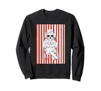 Café et Peignoir pour Chien Art rayé Sweatshirt