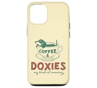 Café et Teckels, ma matinée Parfaite Coque pour iPhone 12/12 Pro