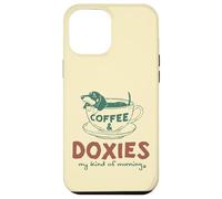 Café et Teckels, ma matinée Parfaite Coque pour iPhone 12 Pro Max