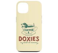 Café et Teckels, ma matinée Parfaite Coque pour iPhone 13