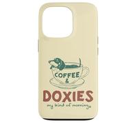 Café et Teckels, ma matinée Parfaite Coque pour iPhone 13 Pro