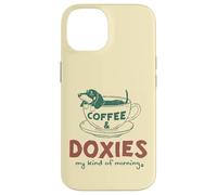 Café et Teckels, ma matinée Parfaite Coque pour iPhone 14