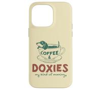 Café et Teckels, ma matinée Parfaite Coque pour iPhone 14 Pro Max