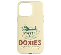 Café et Teckels, ma matinée Parfaite Coque pour iPhone 15 Pro Max