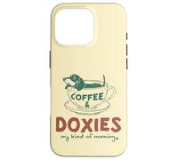 Café et Teckels, ma matinée Parfaite Coque pour iPhone 16 Pro