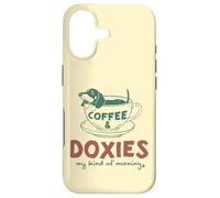 Café et Teckels, ma matinée Parfaite Coque pour iPhone 17