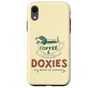 Café et Teckels, ma matinée Parfaite Coque pour iPhone XR