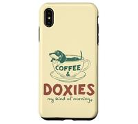 Café et Teckels, ma matinée Parfaite Coque pour iPhone XS Max
