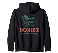 Café et Teckels, ma matinée Parfaite Sweat à Capuche