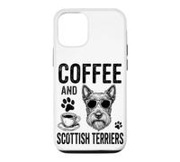 Café et Terriers écossais Funny Scottish Terrier Coque pour iPhone 12/12 Pro