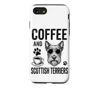 Café et Terriers écossais Funny Scottish Terrier Coque pour iPhone SE (2020) / 7/8