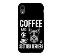 Café et Terriers écossais Funny Scottish Terrier Coque pour iPhone XR