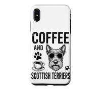 Café et Terriers écossais Funny Scottish Terrier Coque pour iPhone XS Max