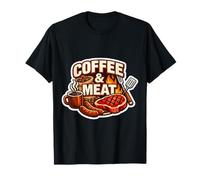 Café et Viande Carnivore paléo régime cétogène Faible en Glucides T-Shirt