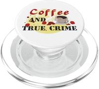café et Vrai Crime, Meurtre, mystère, Tueur en série, Criminel PopSockets PopGrip pour MagSafe