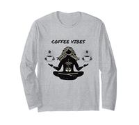 Café et Yoga, Namaste, Amateurs de café, Ambiance Lounge, Cadeaux de café Manche Longue