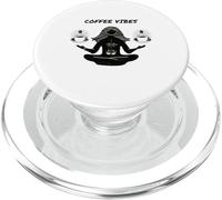 Café et Yoga, Namaste, Amateurs de café, Ambiance Lounge, Cadeaux de café PopSockets PopGrip pour MagSafe