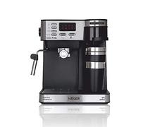 Machine à Café Espresso et Filtre HAEGER Multi Coffee - Réservoir 1.20L, Puissance 1450W, 15 bar Inox G