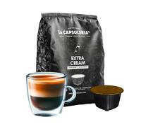 Café EXTRA CREAM (160 Capsules) compatible avec Nescafé Dolce Gusto, 10 Boîtes de 16 Capsules, espresso crémeux et rond au goût équilibré, avec une crème douce et un parfum enveloppant