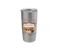 Café Fleurs Paris Bonheur Café Parisien Français Gobelet isotherme en acier inoxydable double paroi