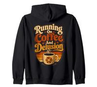 Cafe Folie Coureur Design Retro Vintage Sweat à Capuche