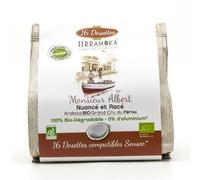 Café Gamme Albert Arabica Grand Cru Pérou BIO Dosettes Type Senseo x16