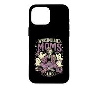 Café Ghost pour Enfants Overstimulated Moms Club Spooky Season Coque pour iPhone 16 Pro Max