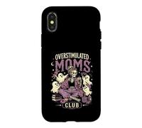 Café Ghost pour Enfants Overstimulated Moms Club Spooky Season Coque pour iPhone X/XS