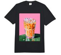 Café glacé Art Esthétique Latte Drink Summer Minimalist Comfort Colors Adult Heavyweight T-Shirt