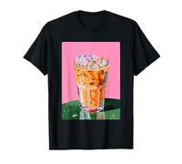 Café glacé Art Esthétique Latte Drink Summer Minimalist T-Shirt