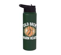 Café glacé chaud cœur infusé à froid Stainless Steel Insulated Water Bottle