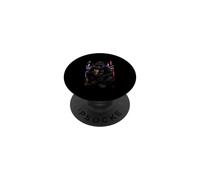 Café glacé Funny Gorilla Funny Animal Meme Gorilla PopSockets PopGrip Adhésif